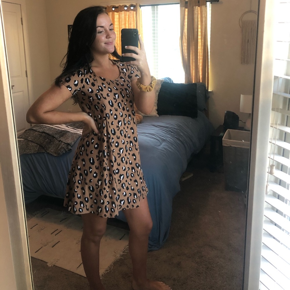 Cheetah print boutique dress